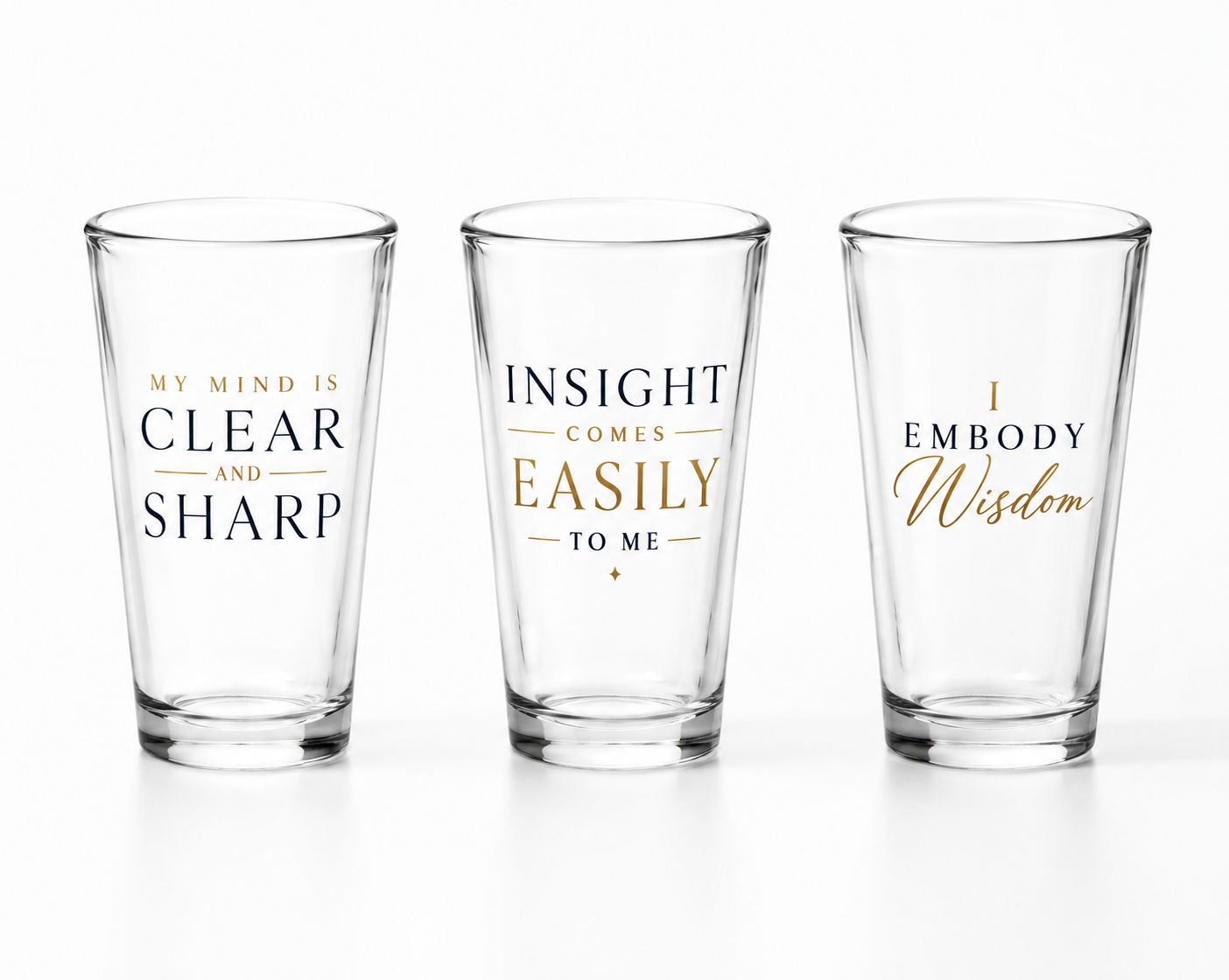 The Flourishing Mind Collection - 3 Glass Set
