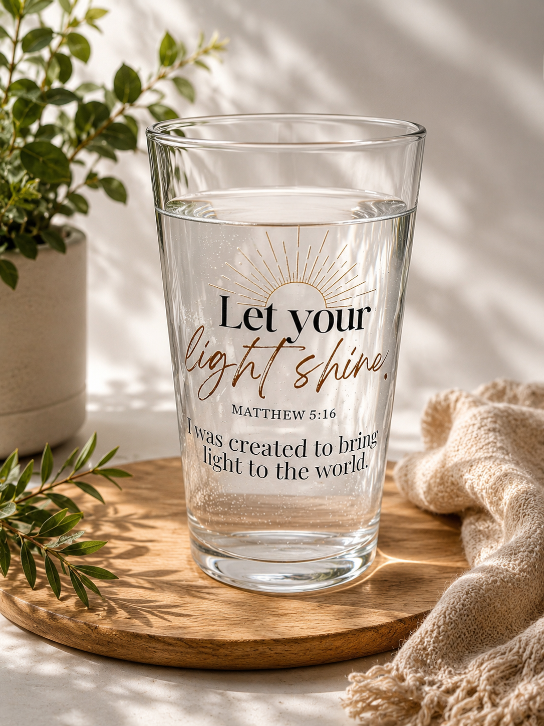 The Walk by Faith Collection - 3 Glass Set