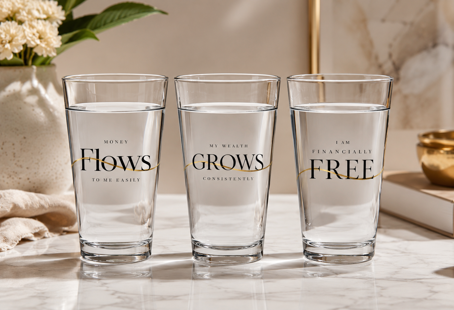 The Financial Freedom Collection - 3 Glass Set