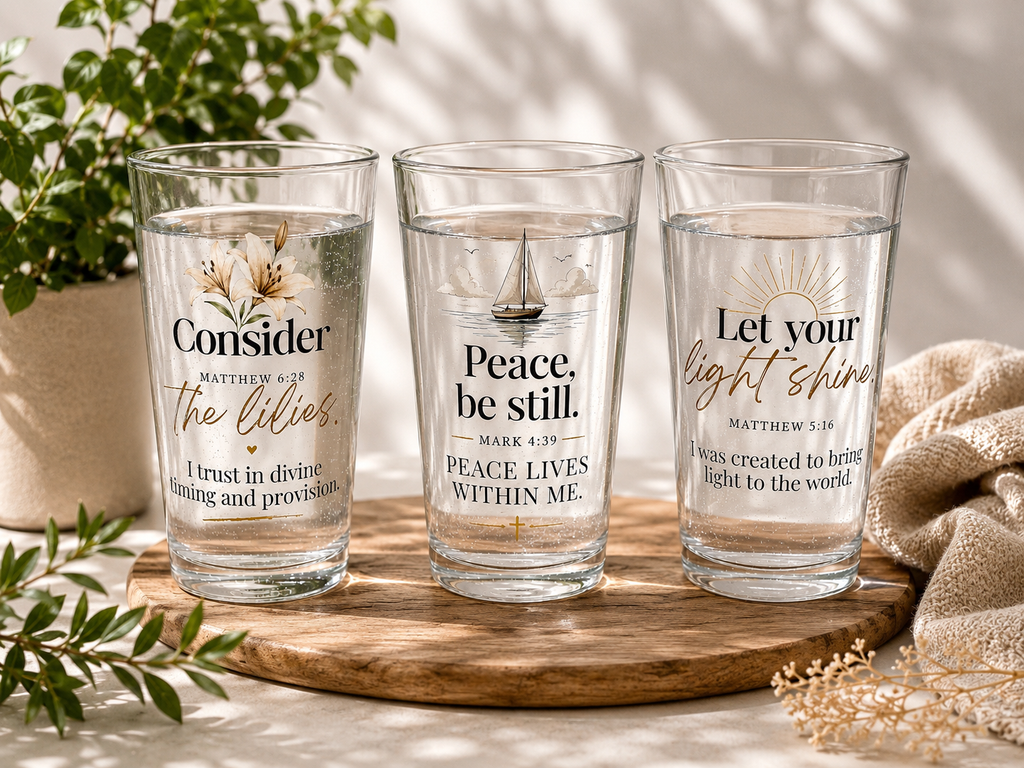 The Walk by Faith Collection - 3 Glass Set